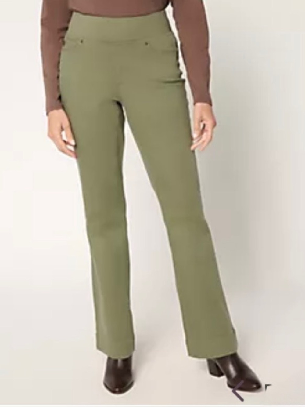 New Belle by Kim Gravel Petite TripleLuxe Twill Boot Cut Jean / 16 Petite